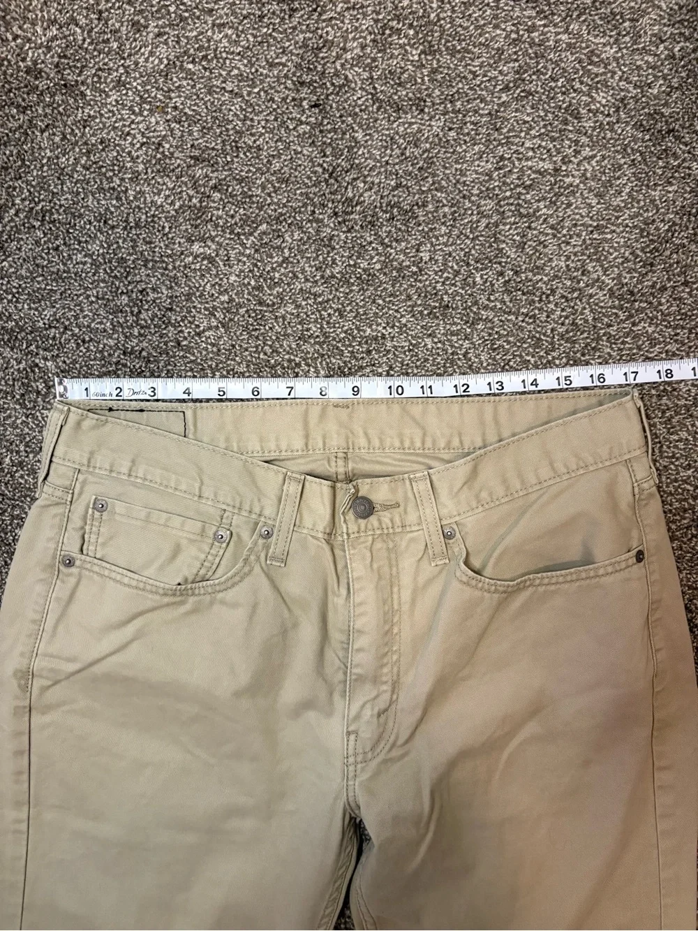 Levi's Khaki Straight-Leg Jeans